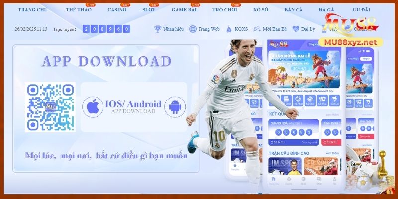 Hướng dẫn các bước tải app MU88